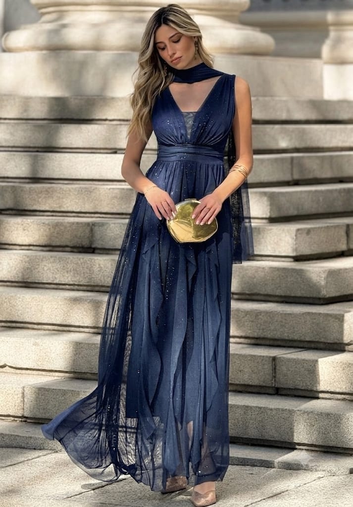 Vestido Lurex Volante - Imagen 4